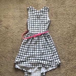 Like new, black and white girls dress